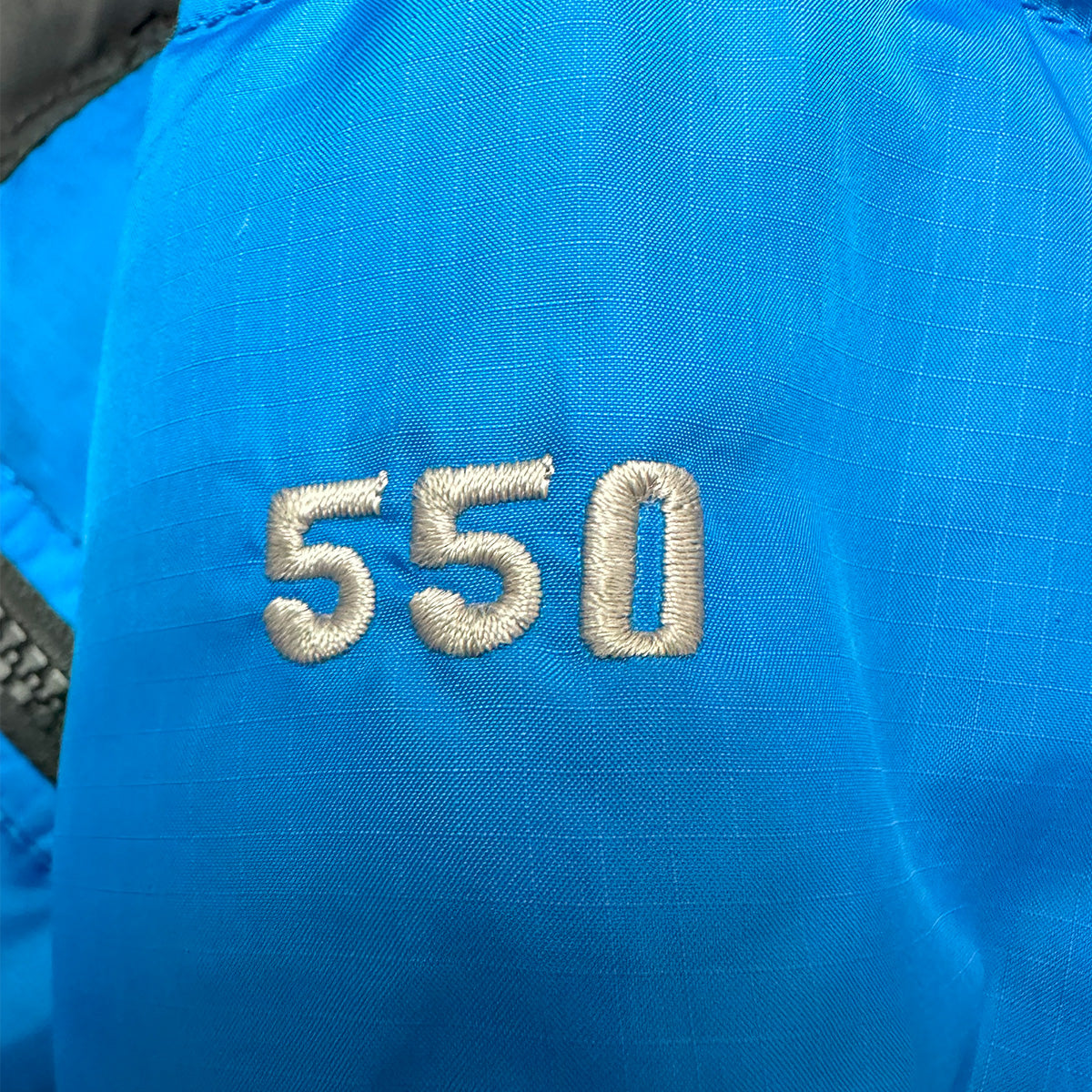 30053 【THE NORTH FACE】ザノースフェイス キッズ ヌプシ ダウンジャケット 550フィル ブルー 2T/90前後